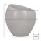Armen Living Moonstone Large Indoor or Outdoor Planter in Gray Concrete LCMHLGPLGR - alternate 2
